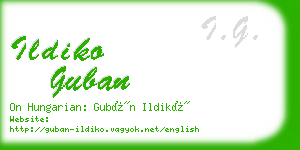ildiko guban business card